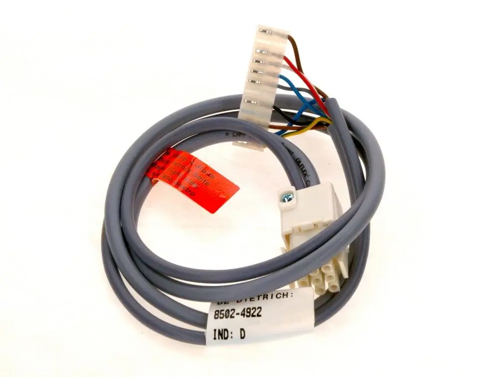 Kabel von Bosch mit mehreren Anschlussdrähten und Steckverbinder. Enthält Beschriftungen und Farbkodierungen zur Identifikation der Verbindungen.